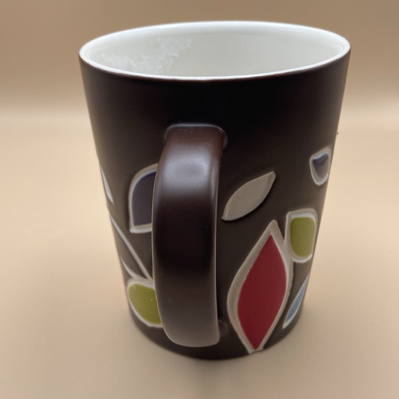 Starbucks 2010 Debossed Bone China Nouvelle Porcelaine D'os  Mug with Leaves - Picture 4 of 8